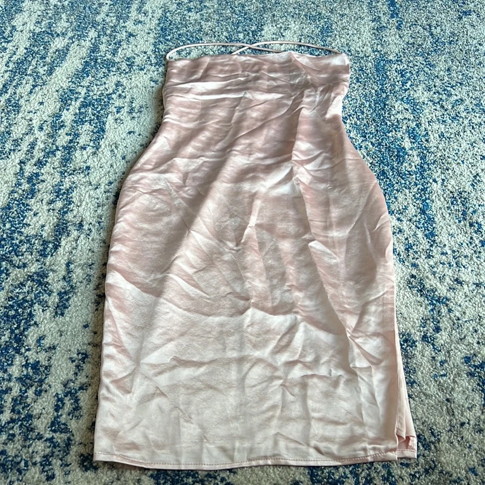 ❌SOLD❌superdown Billie Drape Midi Dress in Blush pink Small - Picture 3 of 12